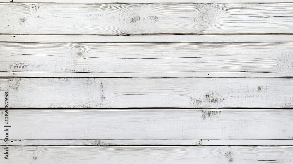 Obraz premium Whitewashed Wooden Planks Texture Background, wood texture, plank background