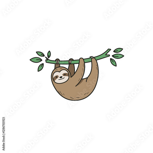 Sloth Vector Logo Design