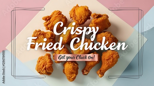 banner design for fried chicken