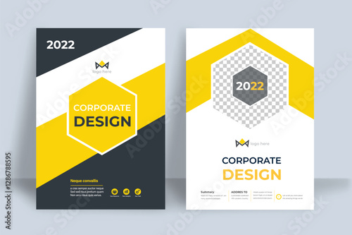 Cover Corporate Design Company template a4 page print business profile annual report brochure catalog corporate Landscape Layout Portfolio Abstract Presentation leaflet Webpage Creative PowerPoint mag