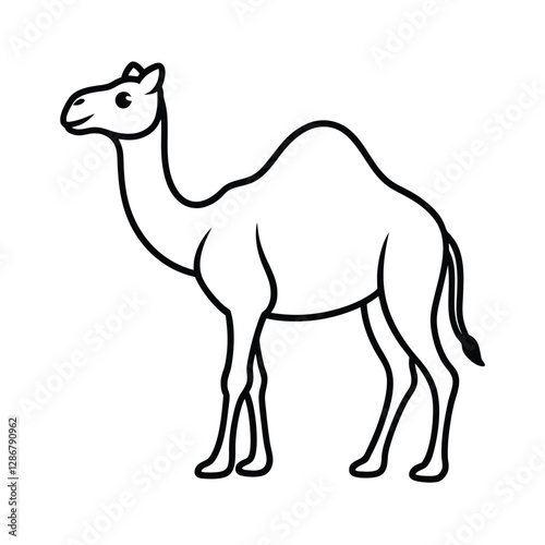 camel cartoon isolated