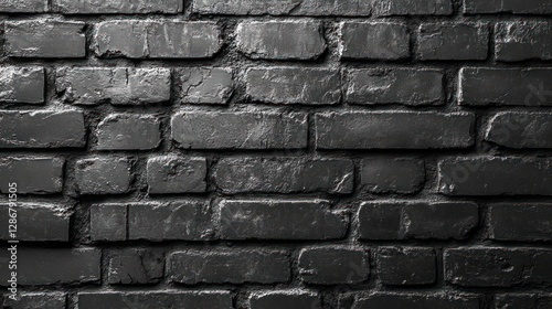 Dark Brick Wall Texture: A Monochromatic Study in Architectural Detail