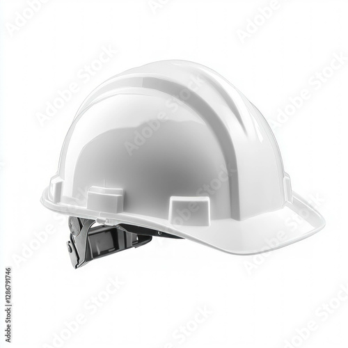 White Hard Hat Isolated