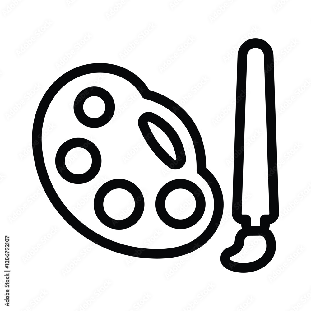 Obraz premium Color palette icon