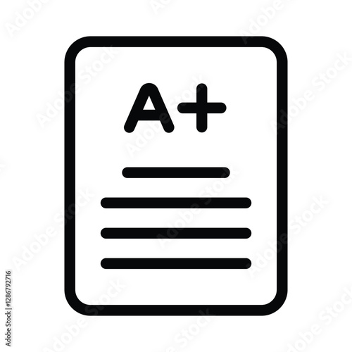 Exam grade icon