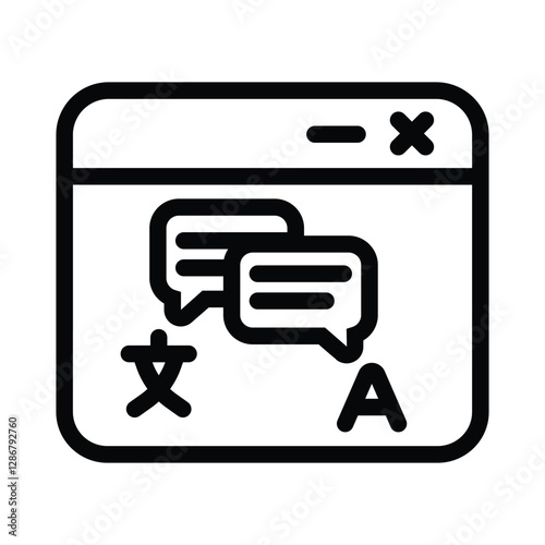 Language translate icon