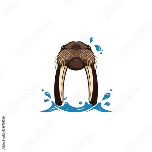 Walrus Vector Logo Design