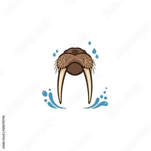 Walrus Vector Logo Design