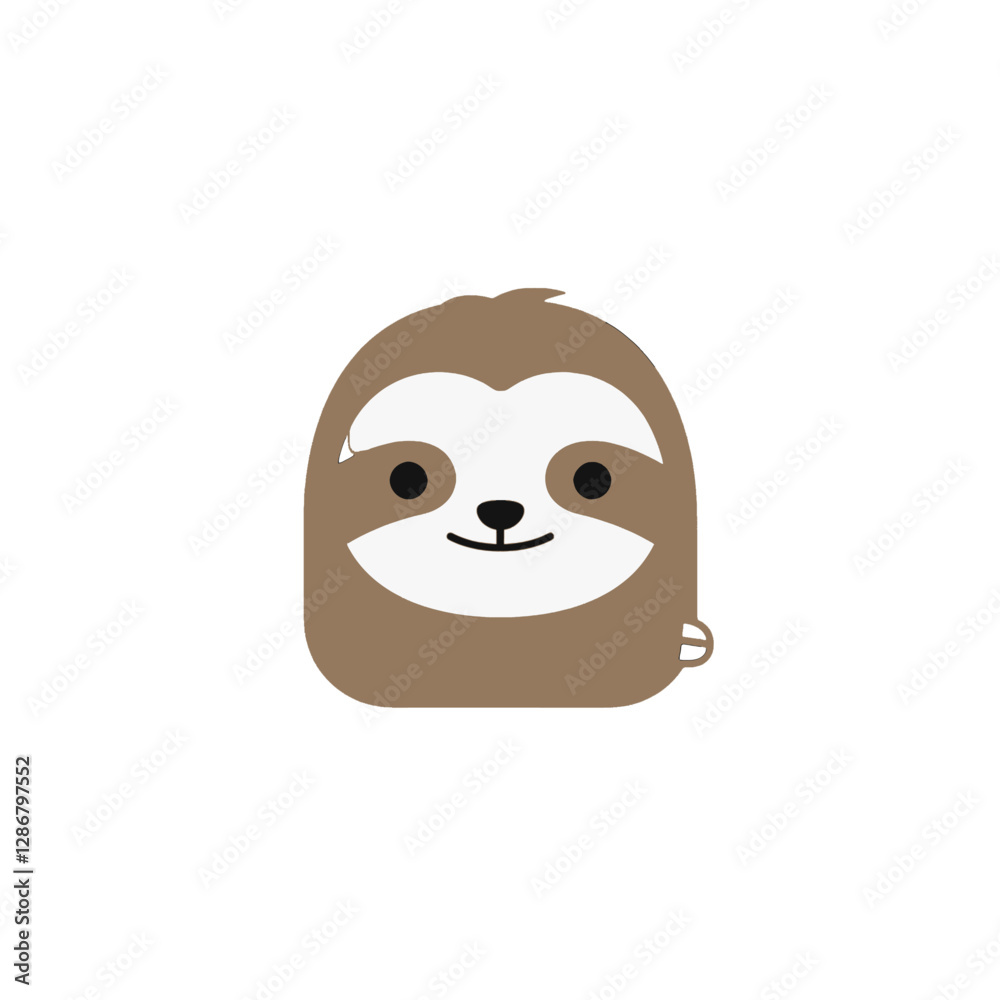 Naklejka premium Sloth Vector Logo Design