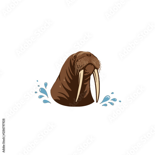 Walrus Vector Logo Design