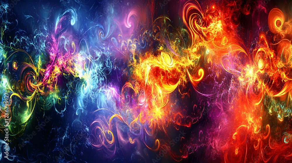 Abstract wallpaper featuring vibrant colors and ethereal patterns for digital backgrounds and creative projects Abstract wallpaper featuring vibrant colors and ethereal patterns for digital backgrounds and creative projects