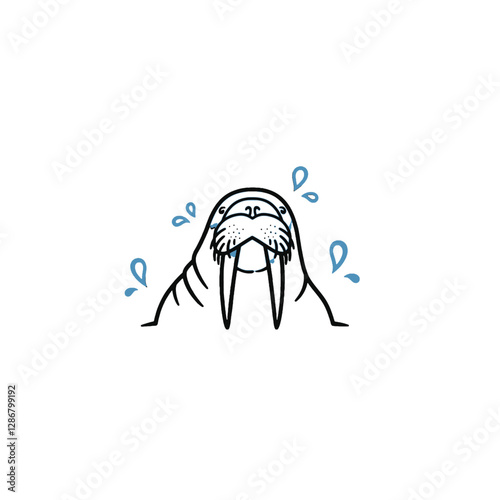 Walrus Vector Logo Design