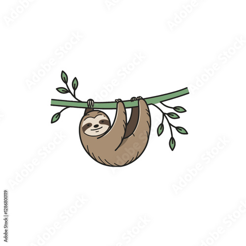 Sloth Vector Logo Design