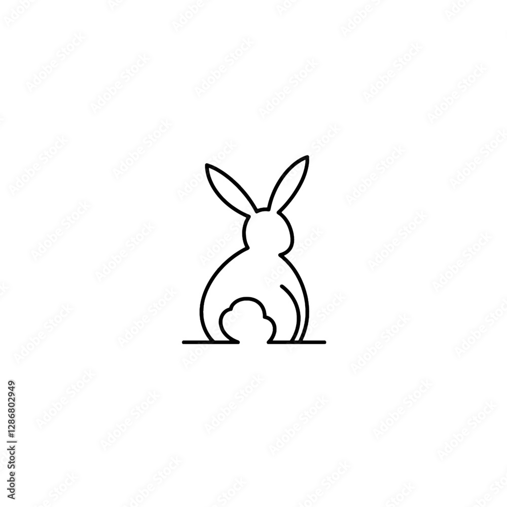 Rabbit Vector Logo Design