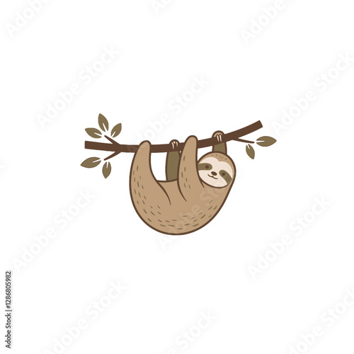 Sloth Vector Logo Design