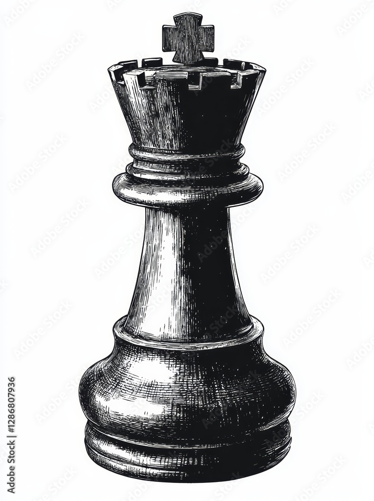 A chess king piece isolated in halftone dots texture bitmap forms a retro vintage pop art style collage element suitable for mixed media modern crazy design banner poster A chess king piece isolated in halftone dots texture bitmap forms a retro vintage pop art style collage element suitable for mixed media modern crazy design banner poster