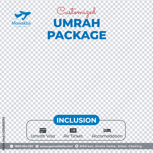 Hajj Umrah Ads posts Travel tour template  Instagram mecca Islamic social media story template promo