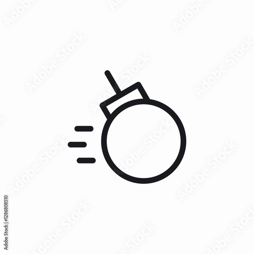 construction wrecking ball icon sign vector