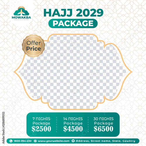 Hajj Umrah Ads posts Travel tour template  Instagram mecca Islamic social media story template promo