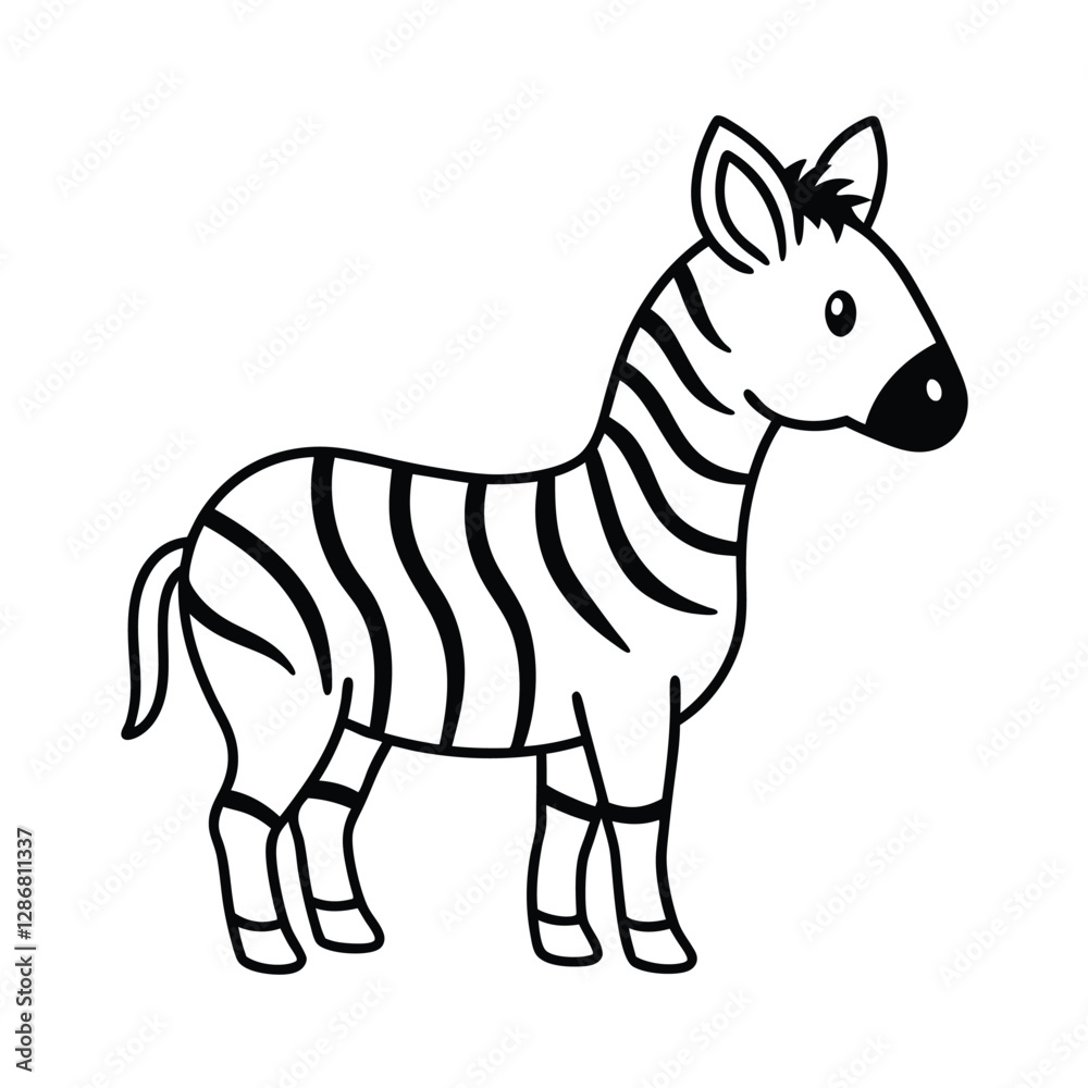 Obraz premium zebra vector illustration