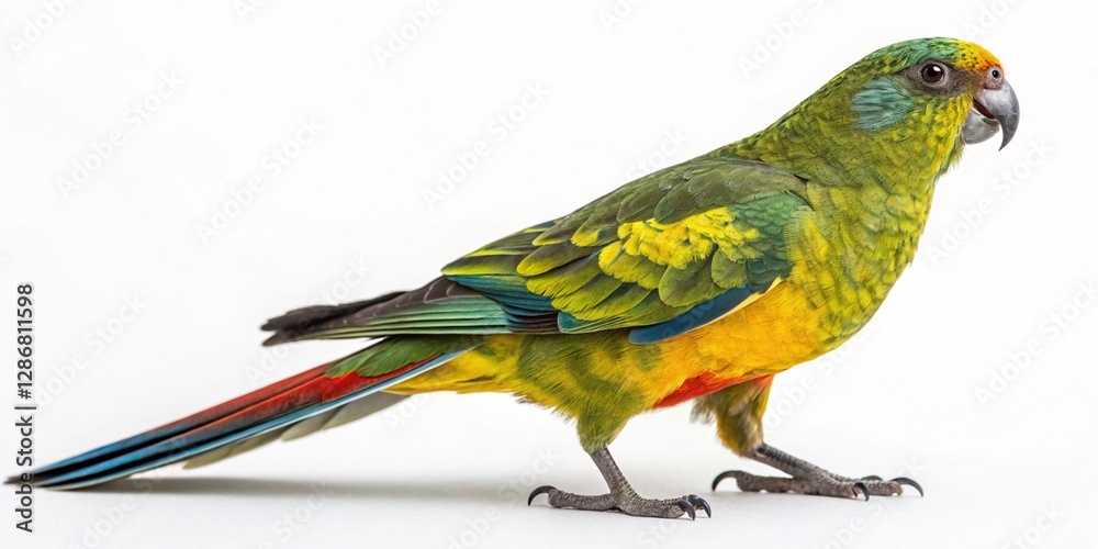 Fototapeta premium rock parrot isolated on white background