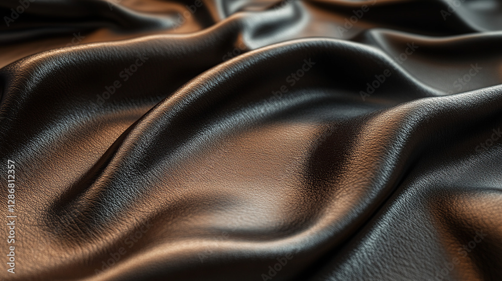 Naklejka premium Texture of Brown Leather Fabric