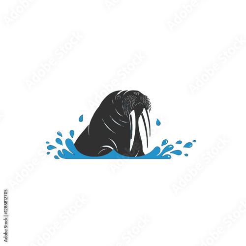 Walrus Vector Logo Design