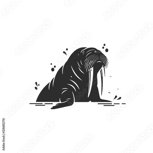 Walrus Vector Logo Design