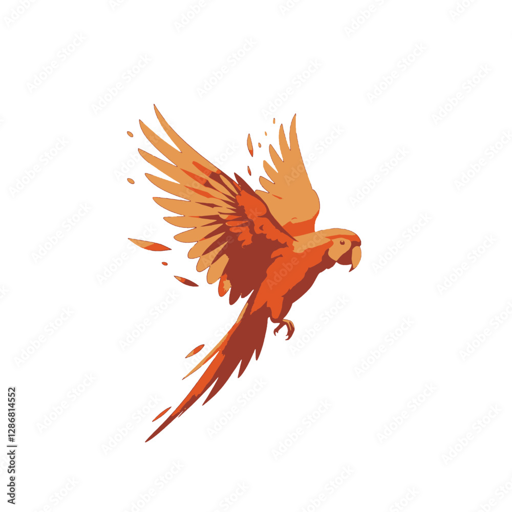 Fototapeta premium Parrot Vector Logo Design