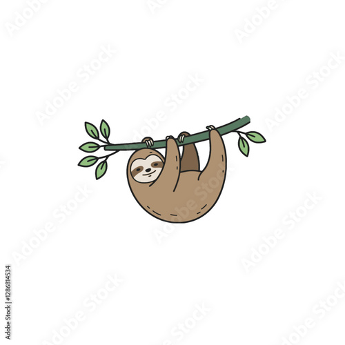 Sloth Vector Logo Design
