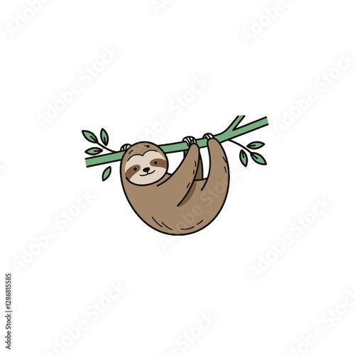 Sloth Vector Logo Design