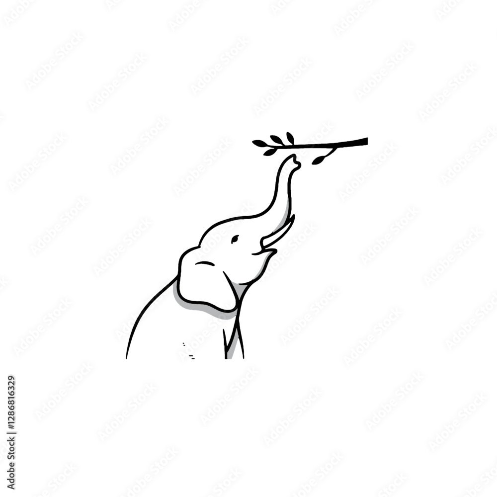 Obraz premium Elephant Vector Logo Design