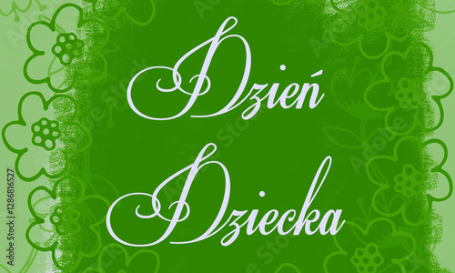 Obraz na płótnie Dzień dziecka w salonie