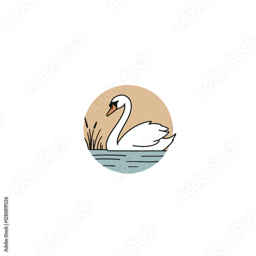 Swan Vector Logo Design