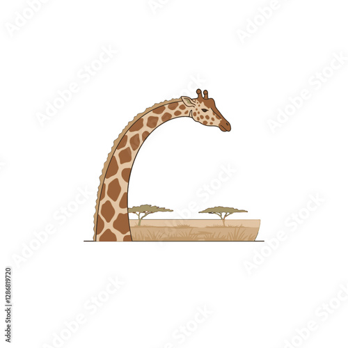 Giraffe Vector Logo Design