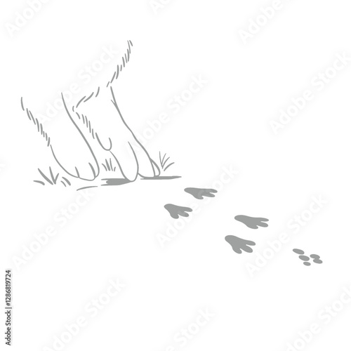 Animal Legs Vector Logo Design