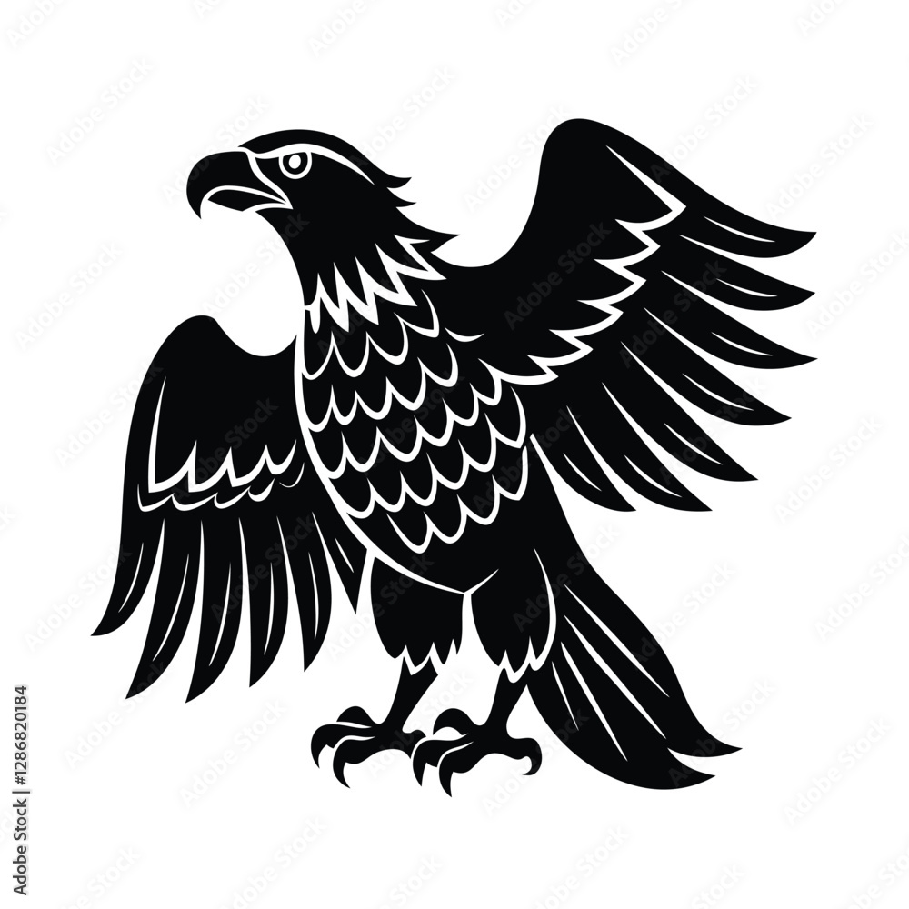 Fototapeta premium eagle vector illustration isolated