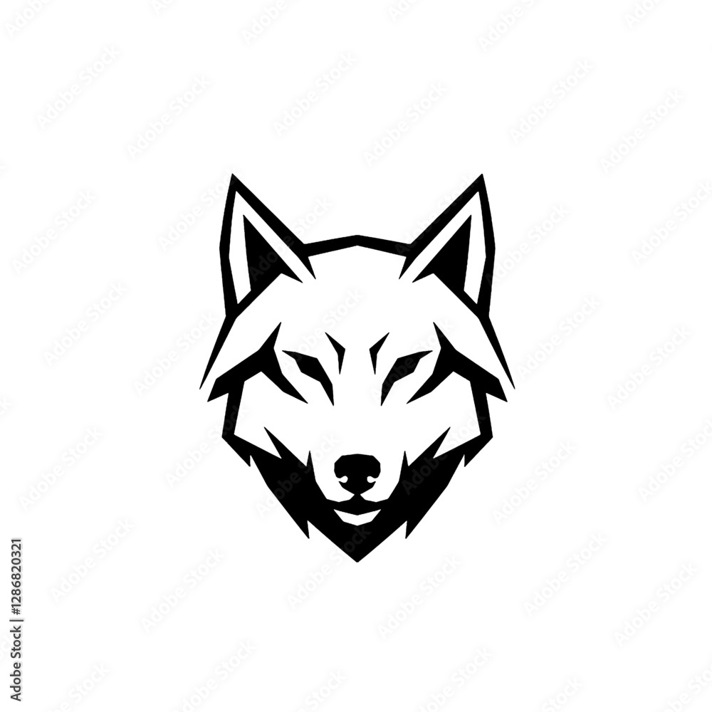 Naklejka premium Wolf Vector Logo Design