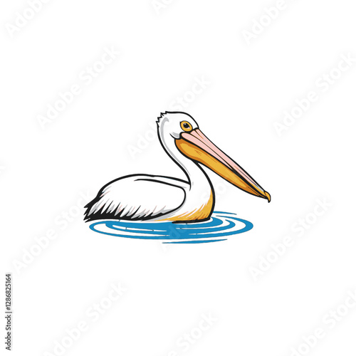 Pelican Vector Logo Design