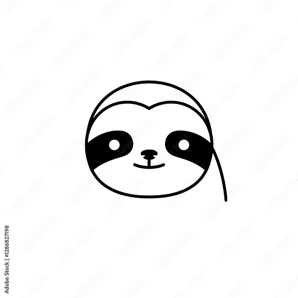 Obraz premium Sloth Vector Logo Design