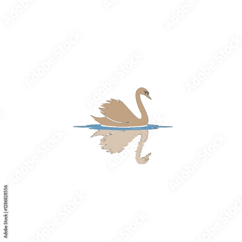 Swan Vector Logo Design