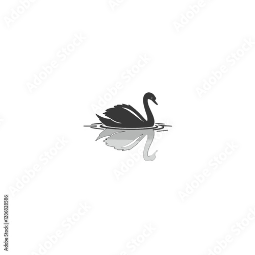 Swan Vector Logo Design