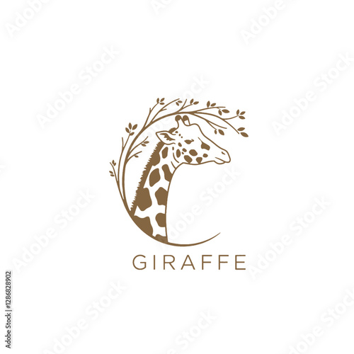 Giraffe Vector Logo Design