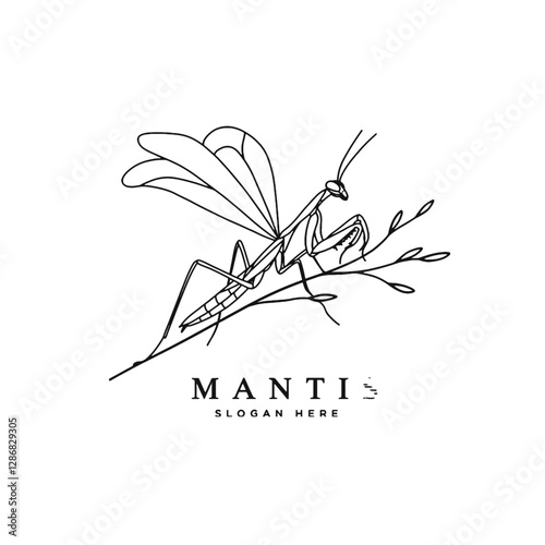 Mantis Vector Logo Design