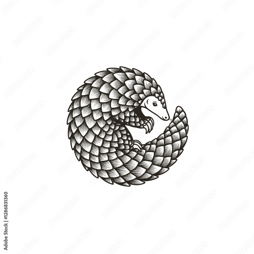 Pangolin Vector Logo Design