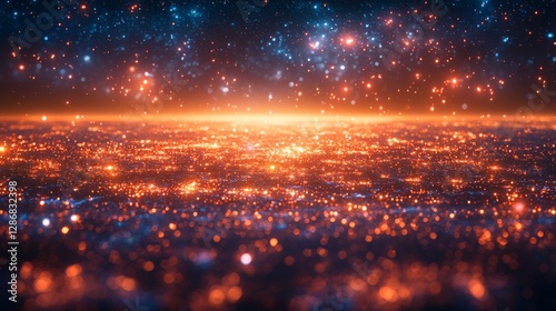 Stunning Cosmic Landscape with Stars and Light
