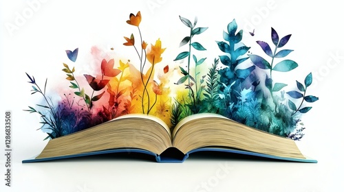 Vibrant Book Illustrations and Nature Themes