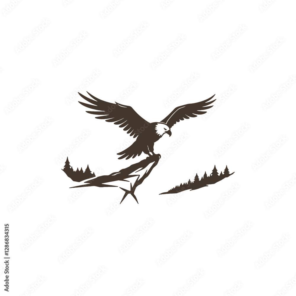 Obraz premium Eagle Vector Logo Design