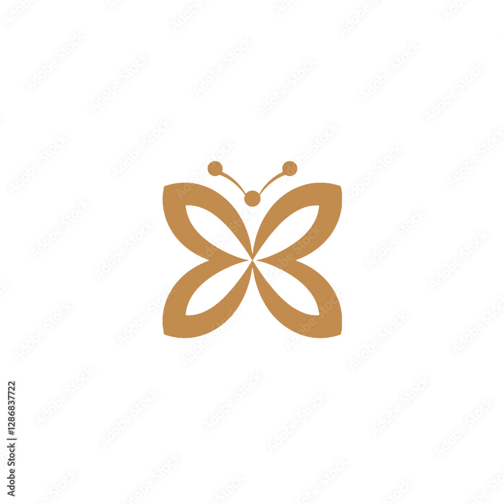 Naklejka premium Butterfly Vector Logo Design