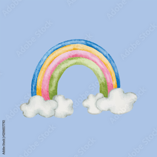 rainbow in the clouds